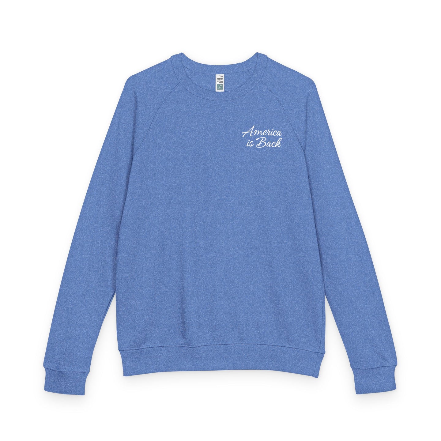 America Is Back Unisex French Terry Raglan Crewneck