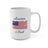 America Is Back White Cursive Mug 15oz