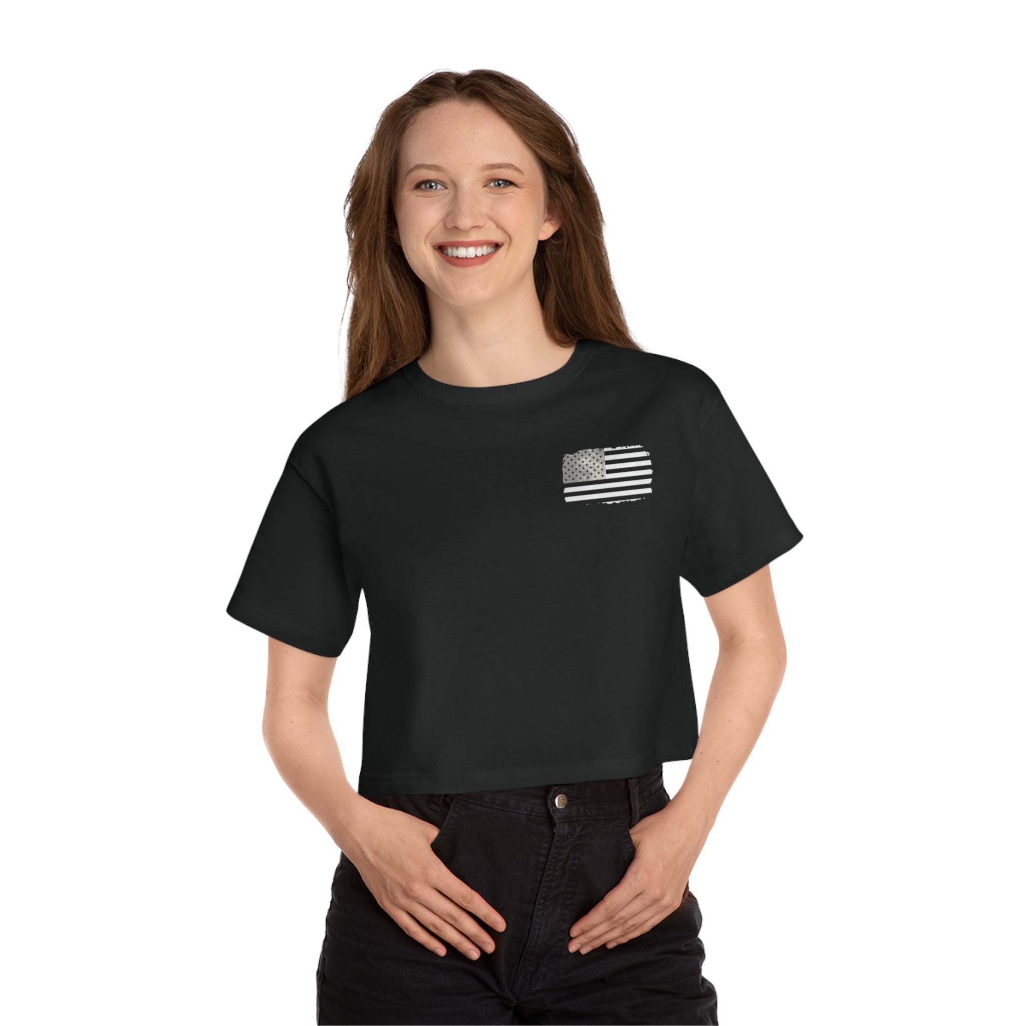 America is Back - Champion Women's Heritage Cropped T-Shirt