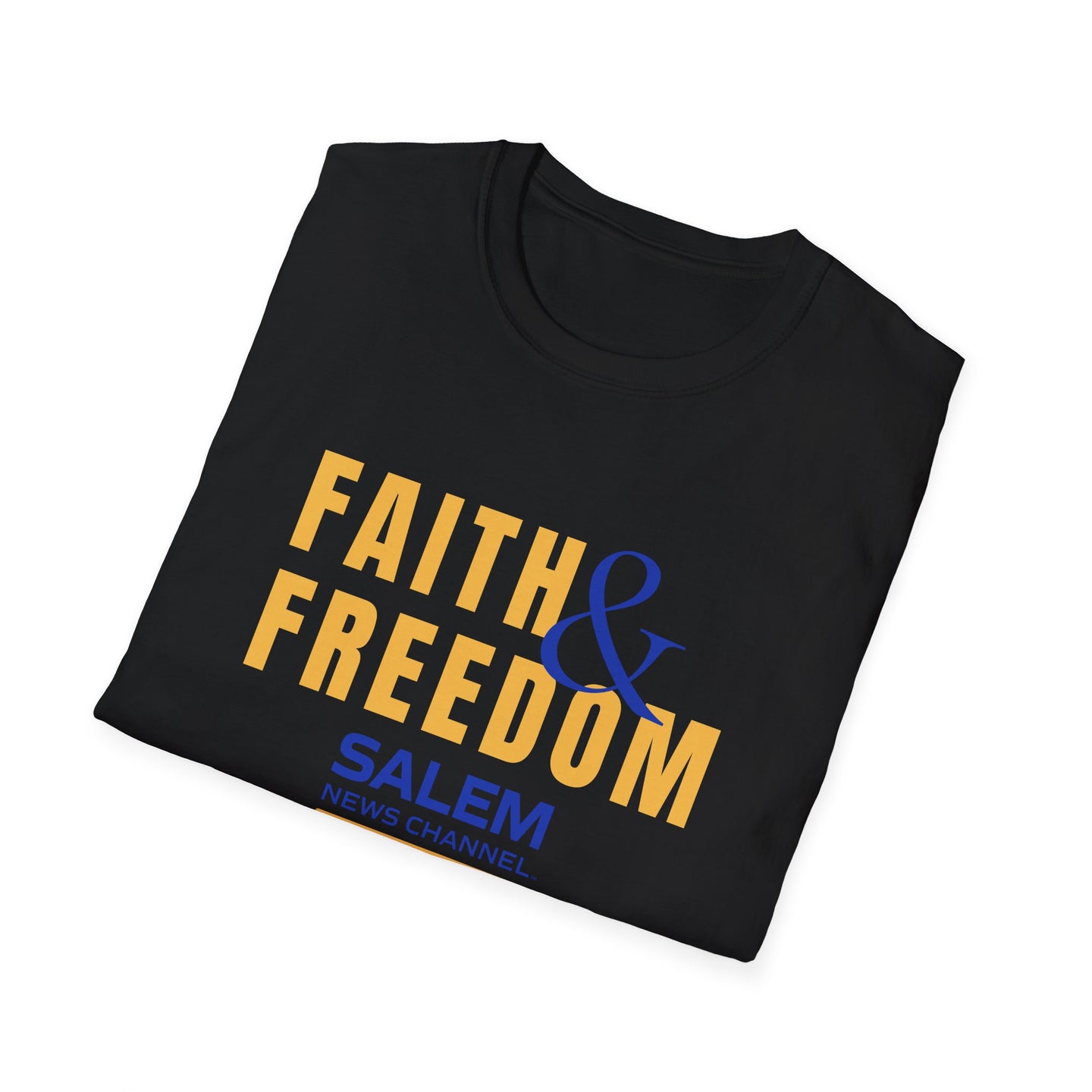 Salem News Channel - Faith & Freedom (Yellow Text) T-Shirts