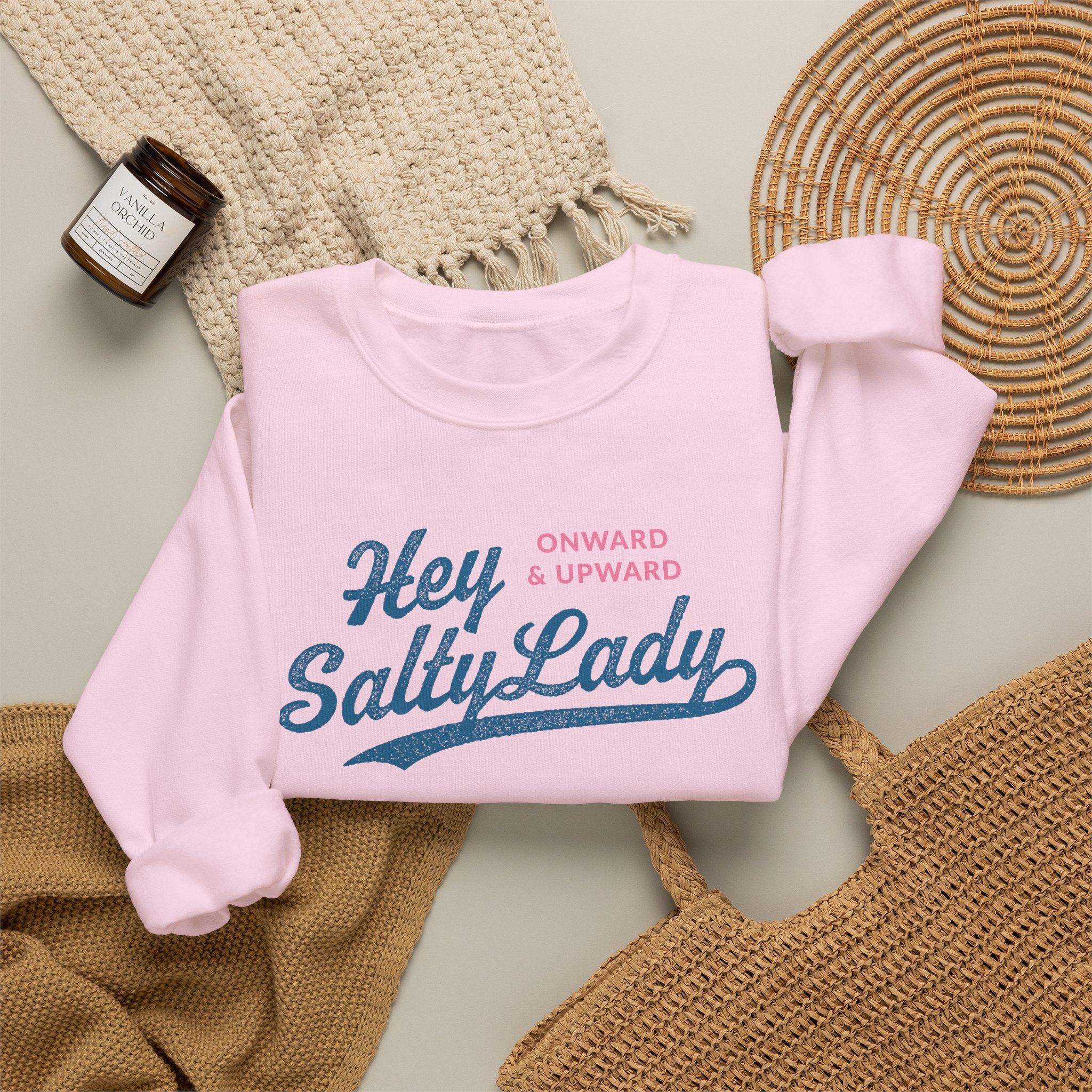 Hey Salty Lady Crewneck Sweatshirt - Design #1