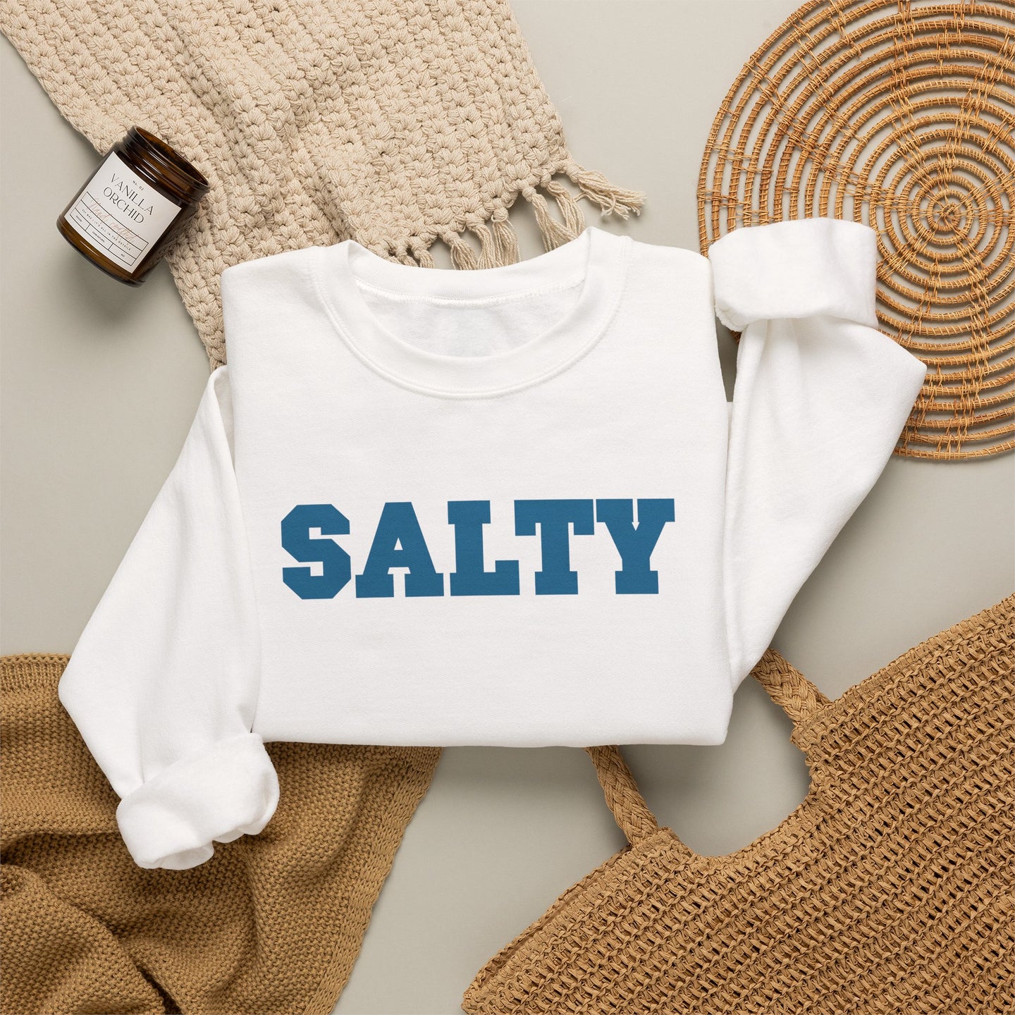 Hey Salty Lady Crewneck Sweatshirt - Design #3