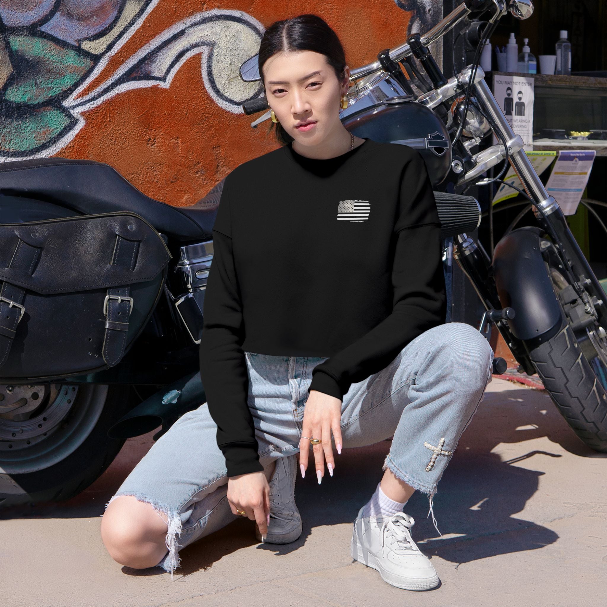 America Is Back Women's Cropped Sweatshirt