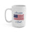 America Is Back White Cursive Mug 15oz