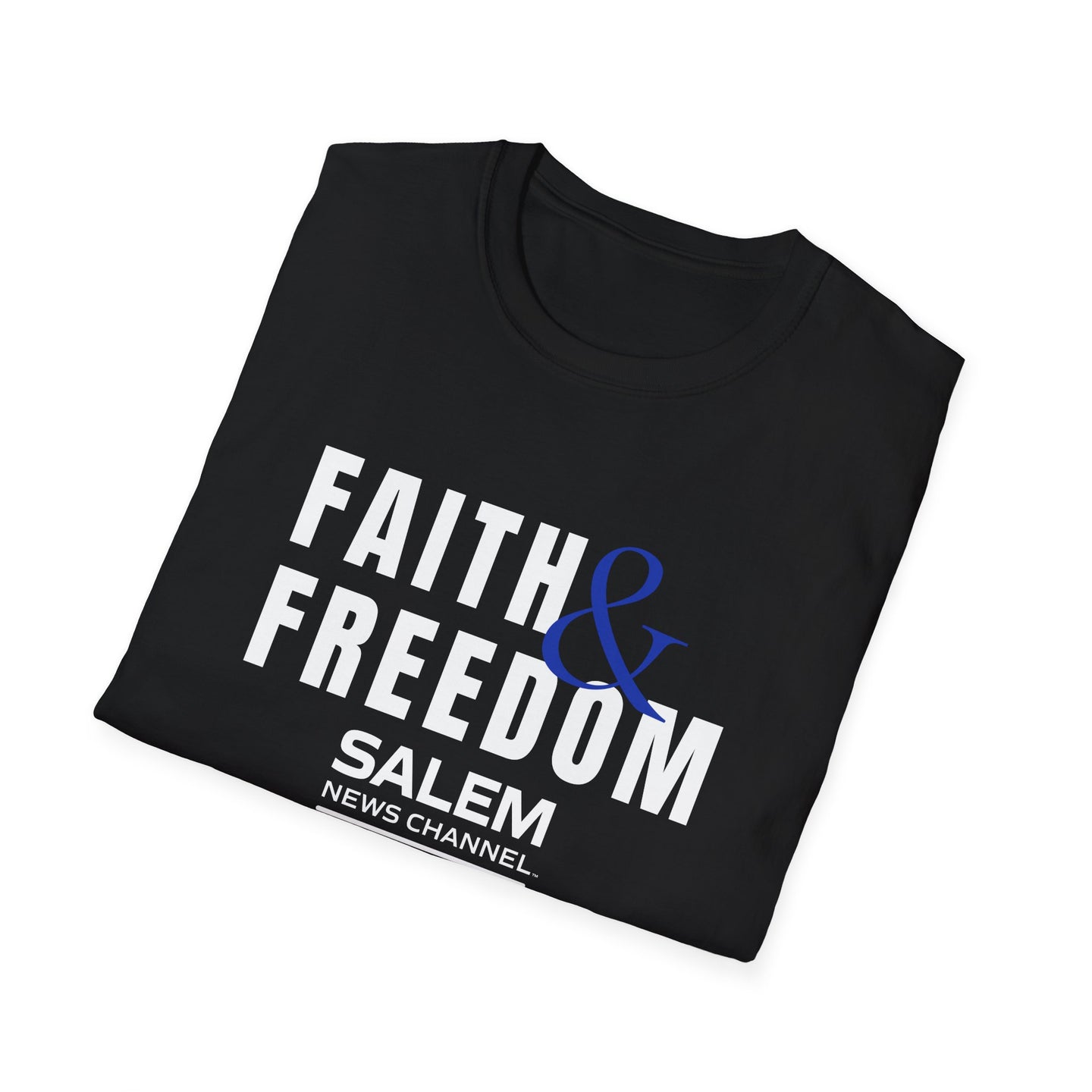 Salem News Channel - Faith & Freedom (White and Blue) T-Shirts