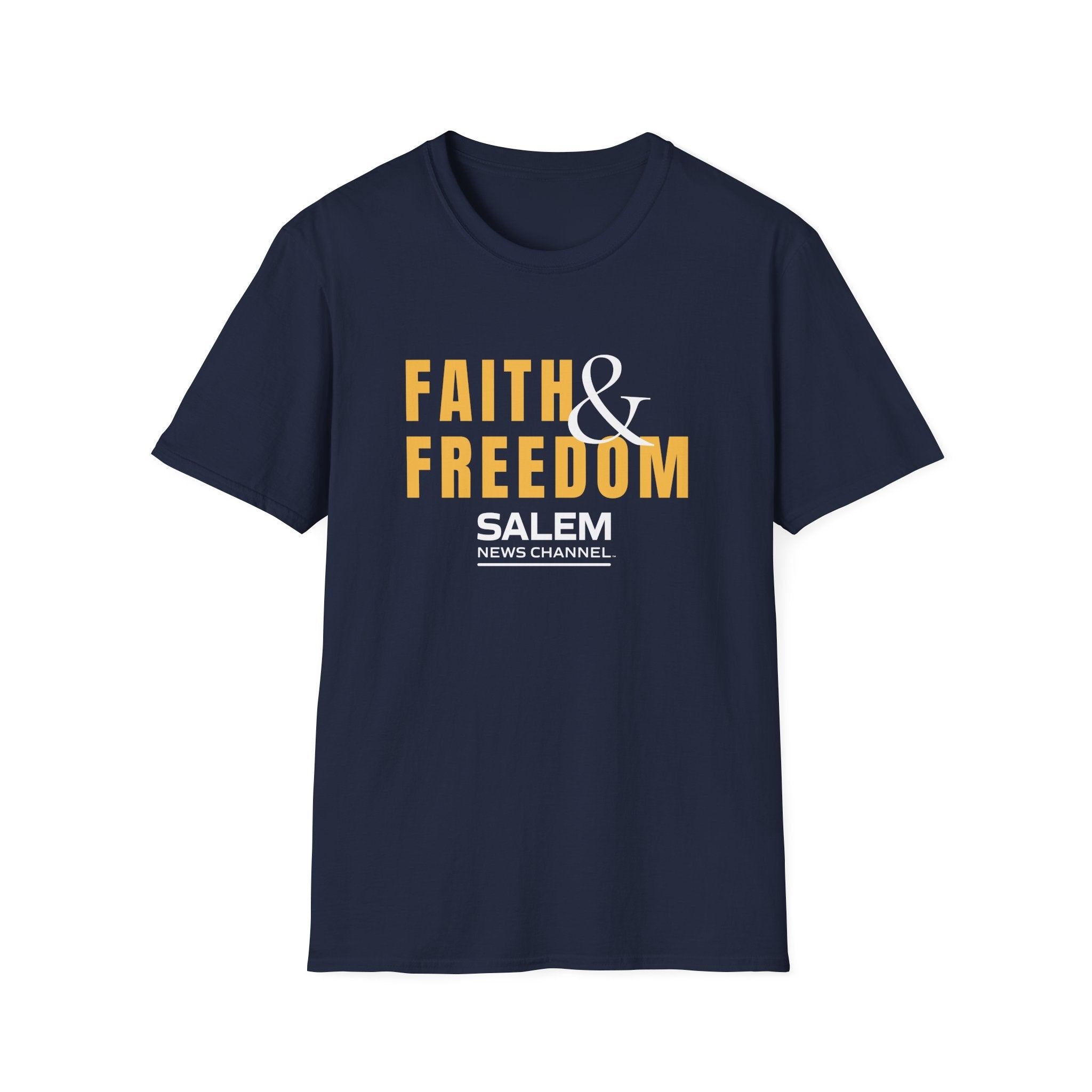 Salem News Channel - Faith & Freedom (Yellow Text) T-Shirts