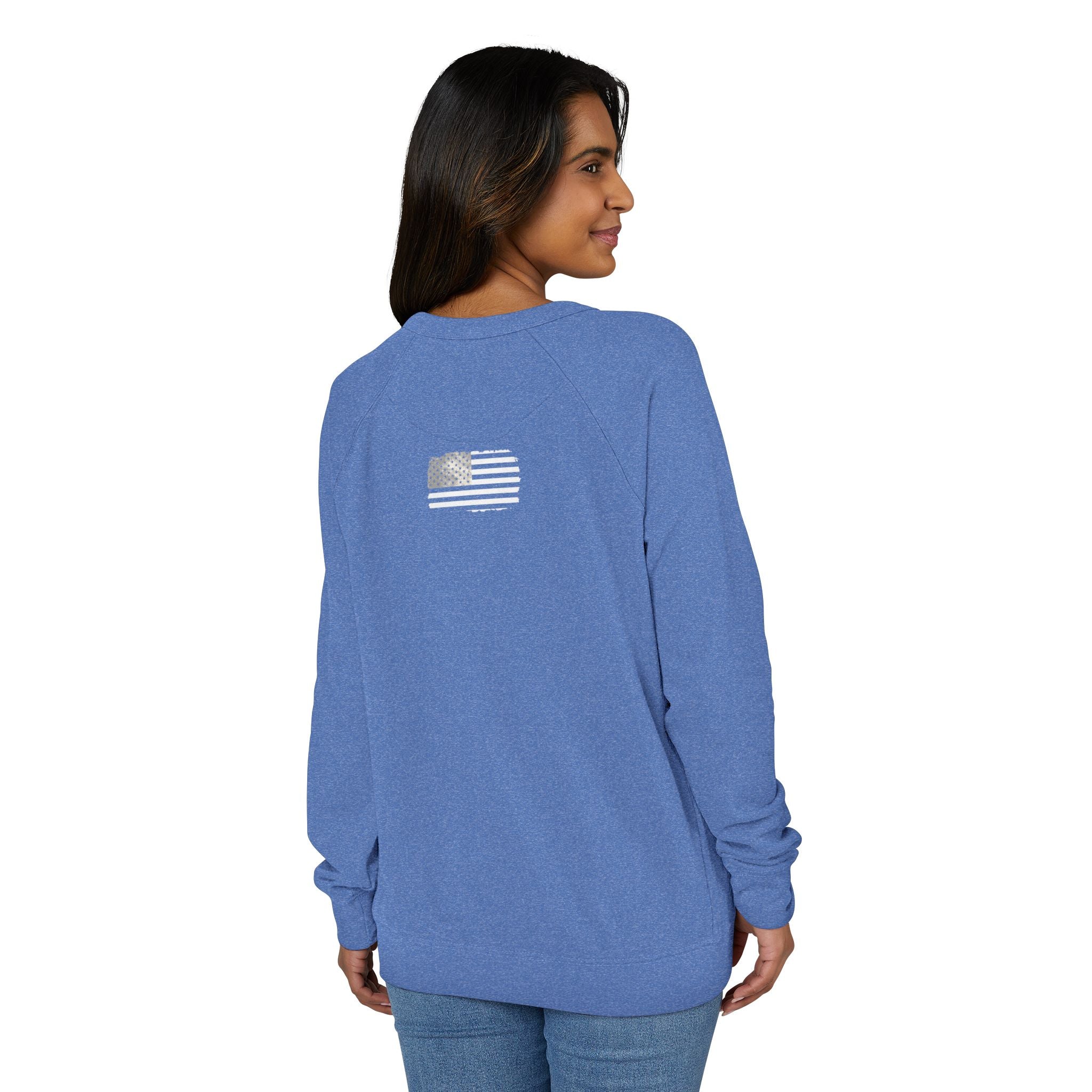 America Is Back Unisex French Terry Raglan Crewneck