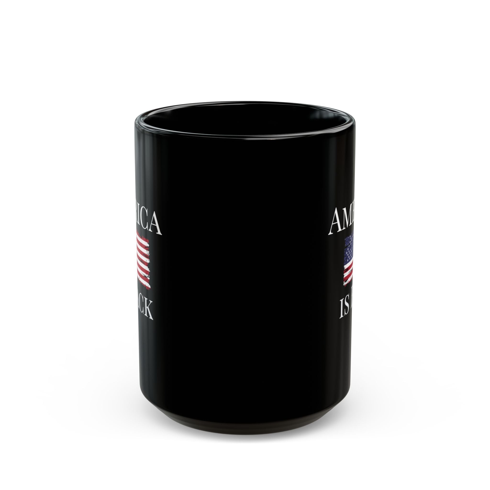 America Is Back Black Mug 15oz