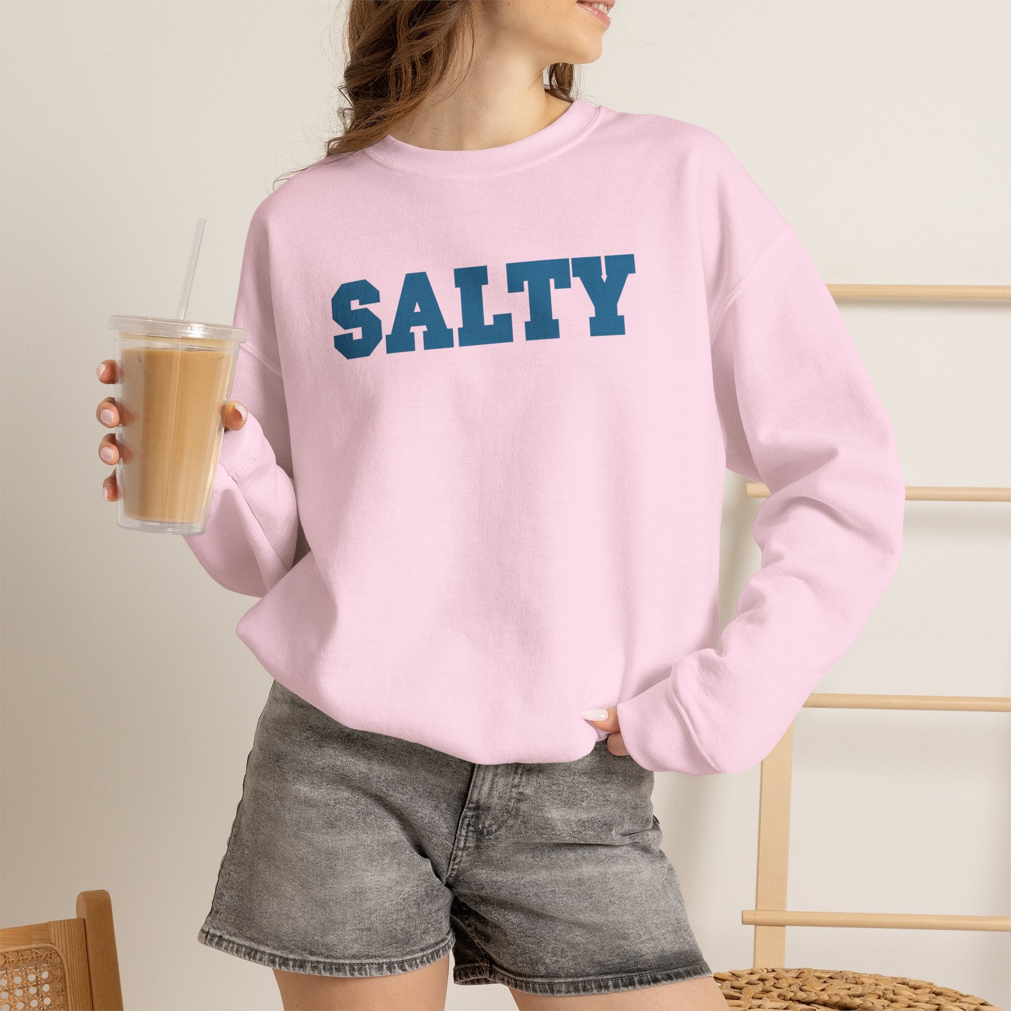 Hey Salty Lady Crewneck Sweatshirt - Design #3