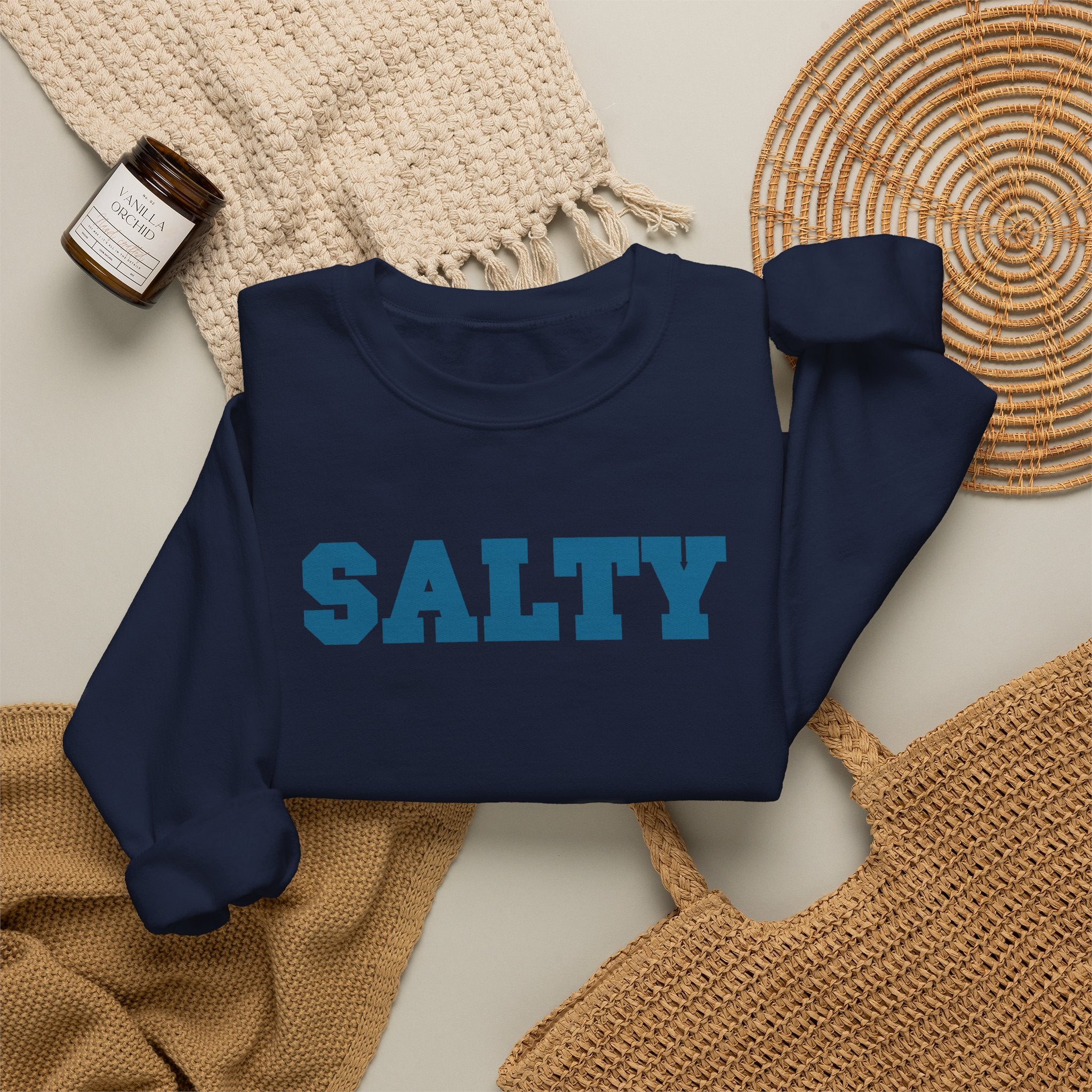 Hey Salty Lady Crewneck Sweatshirt - Design #3
