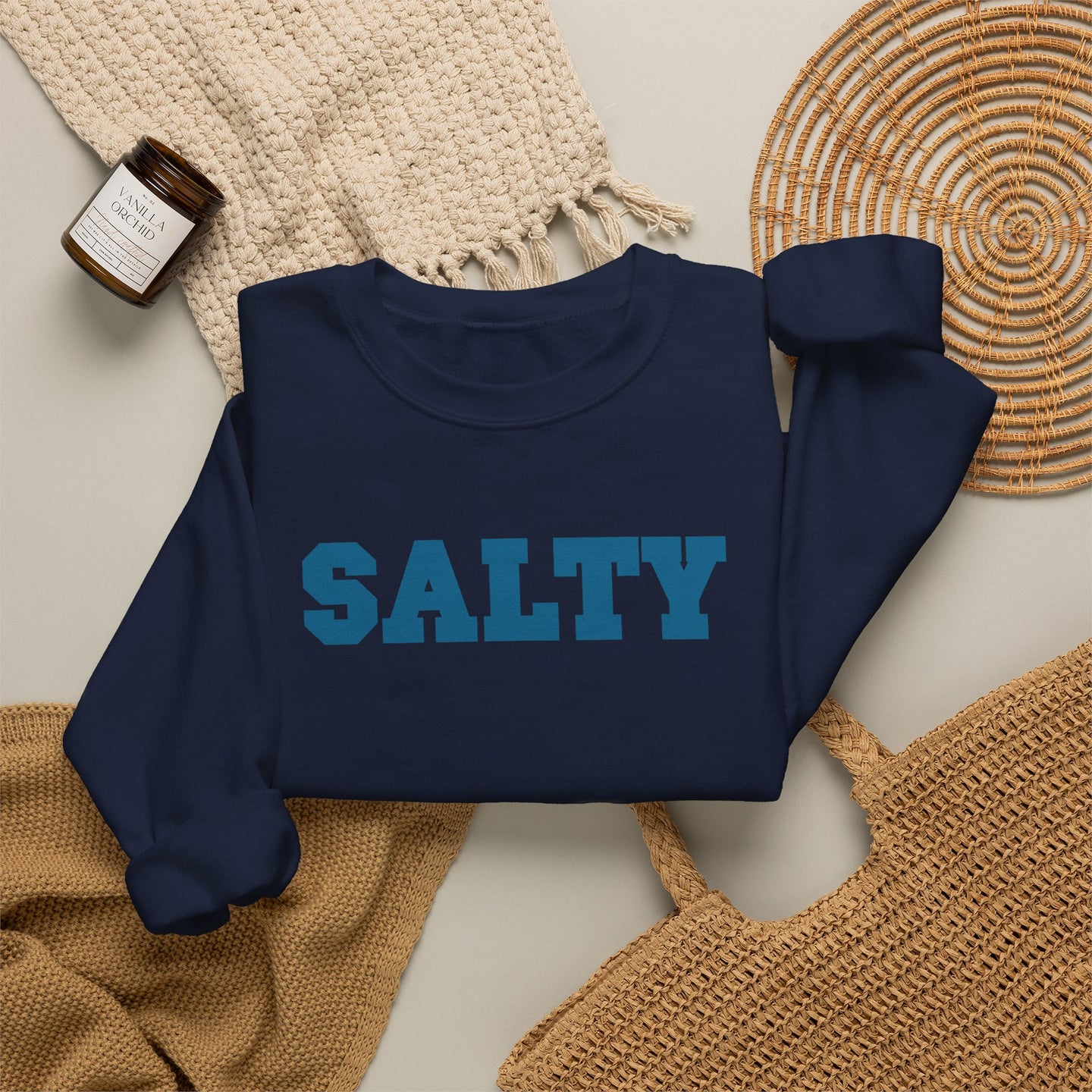 Hey Salty Lady Crewneck Sweatshirt - Design #3