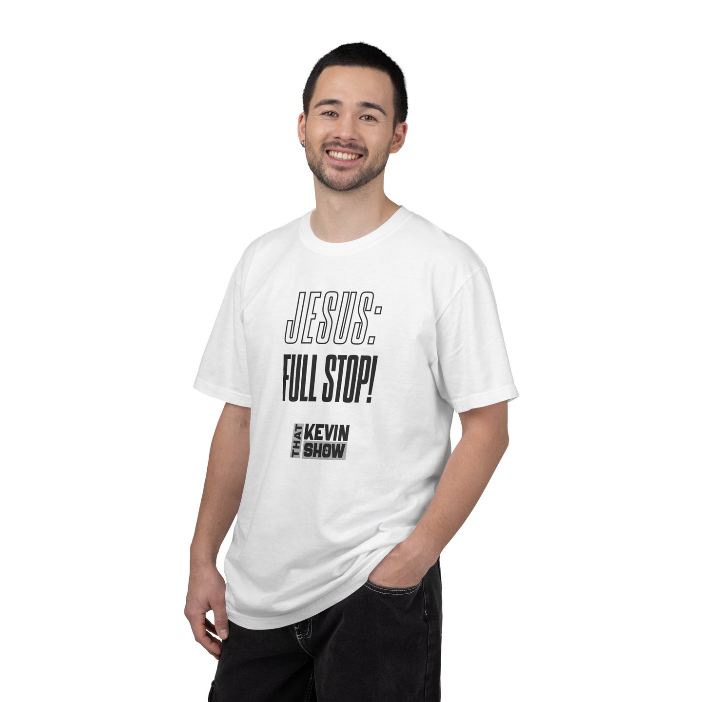 That Kevin Show - Jesus: Full Stop! Black Text T-shirt