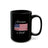 America Is Back Cursive Black Mug 15oz