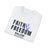 Salem News Channel - Faith & Freedom (Black and Blue) White T-Shirt