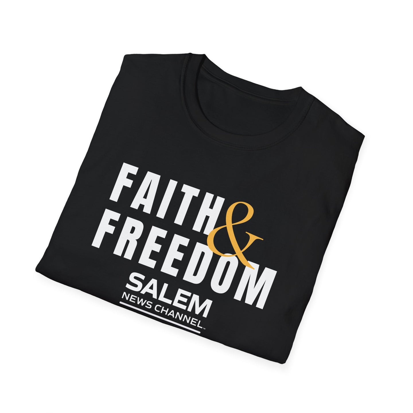 Salem News Channel - Faith & Freedom (Gold and White) T-Shirts