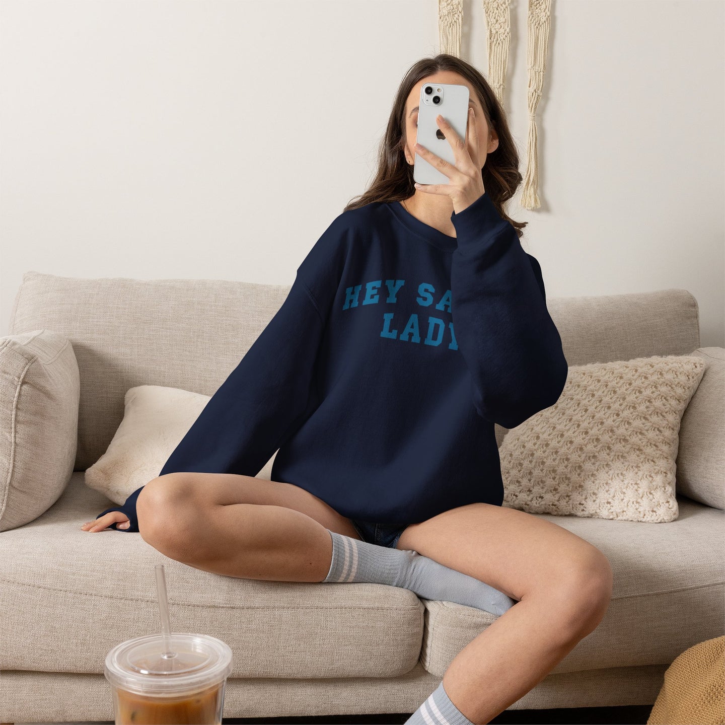 Hey Salty Lady Crewneck Sweatshirt - Design #2