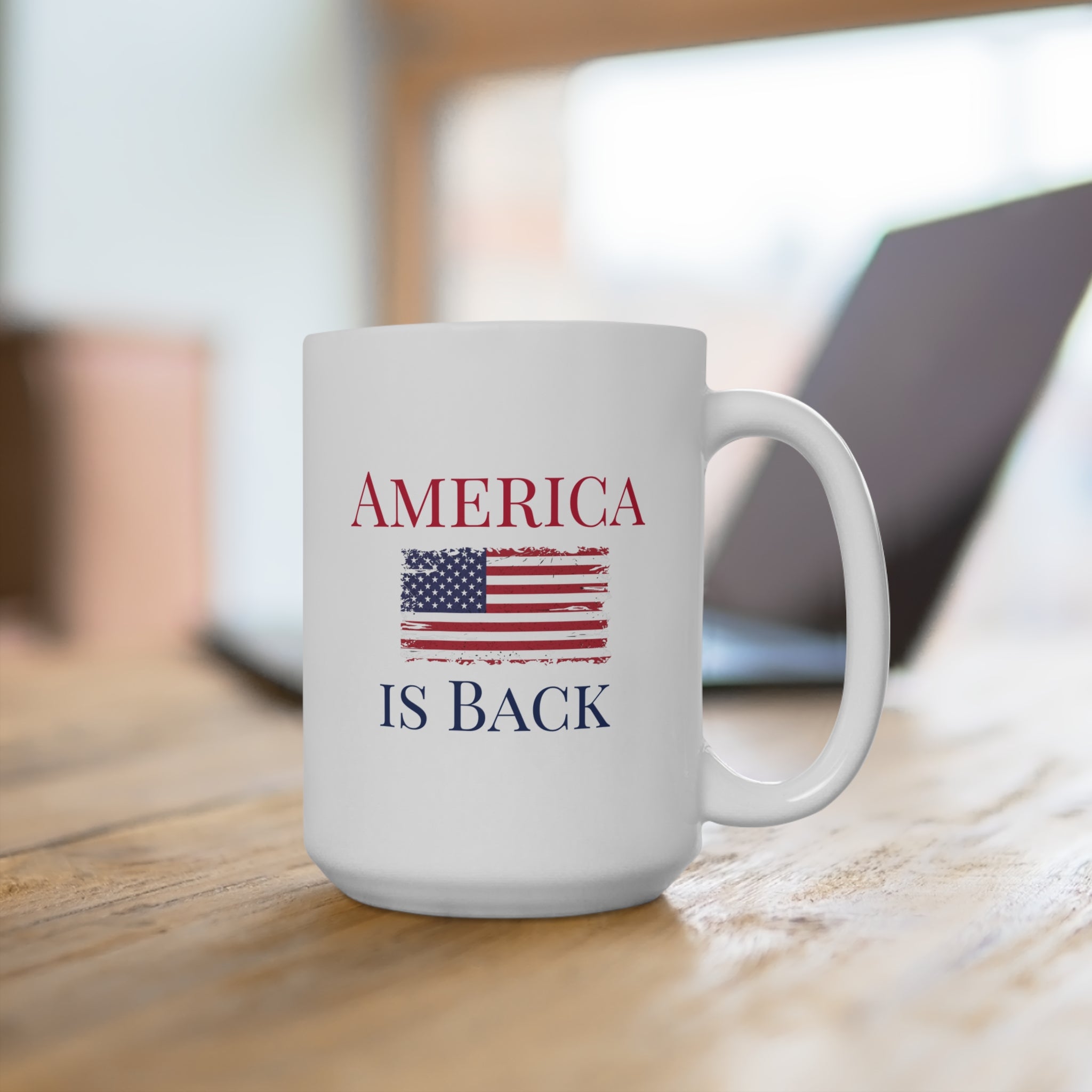 America Is Back White Mug 15oz