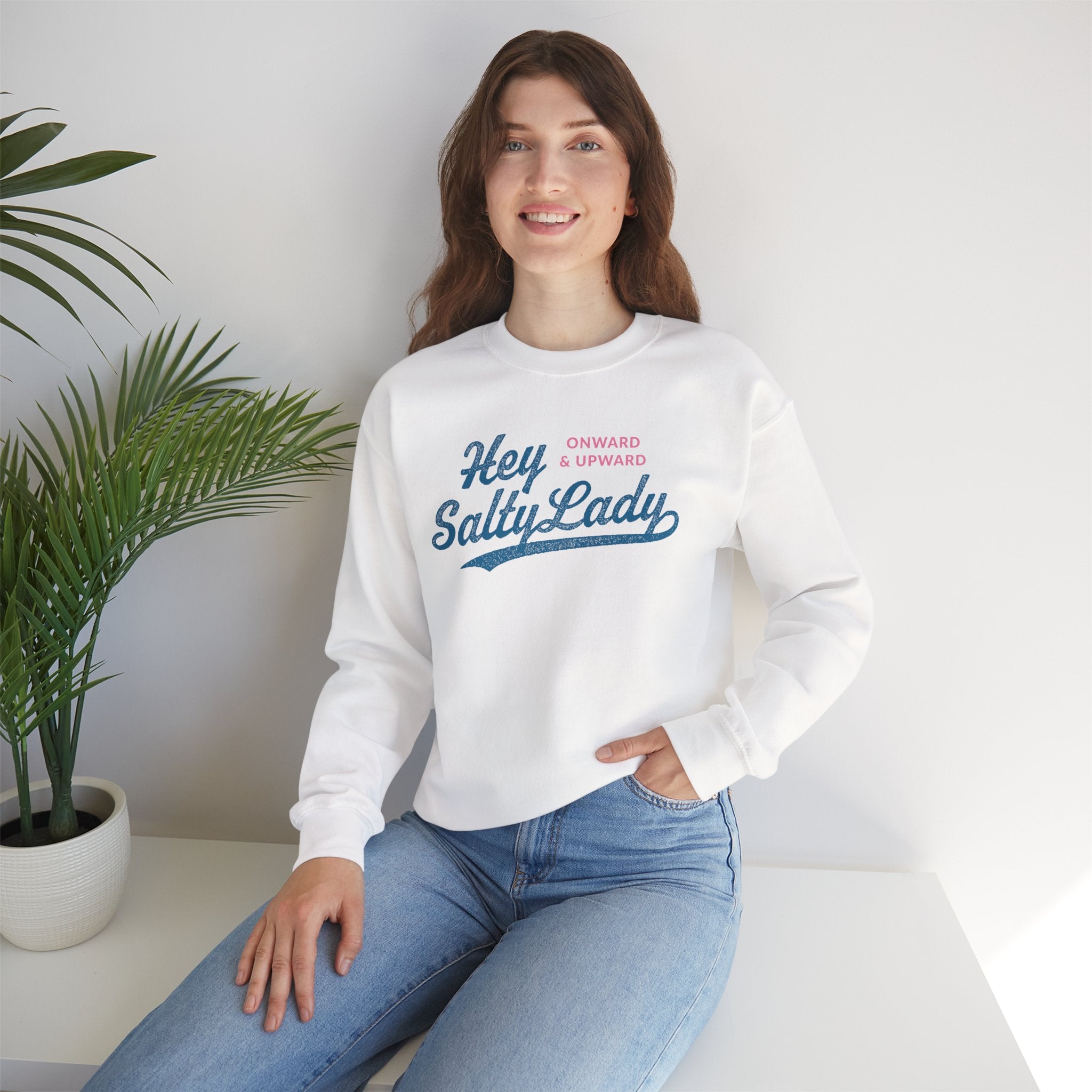 Hey Salty Lady Crewneck Sweatshirt - Design #1