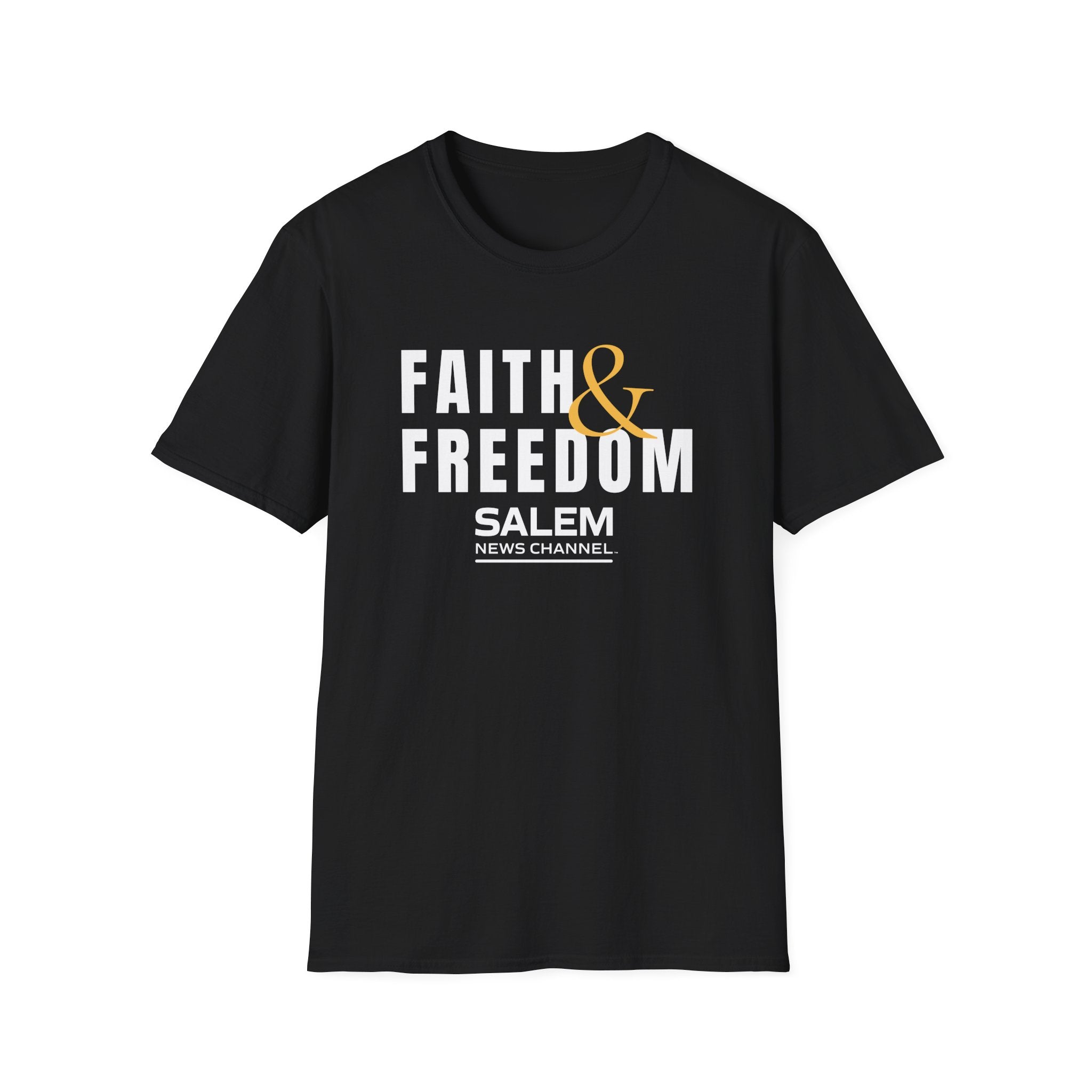 Salem News Channel - Faith & Freedom (Gold and White) T-Shirts