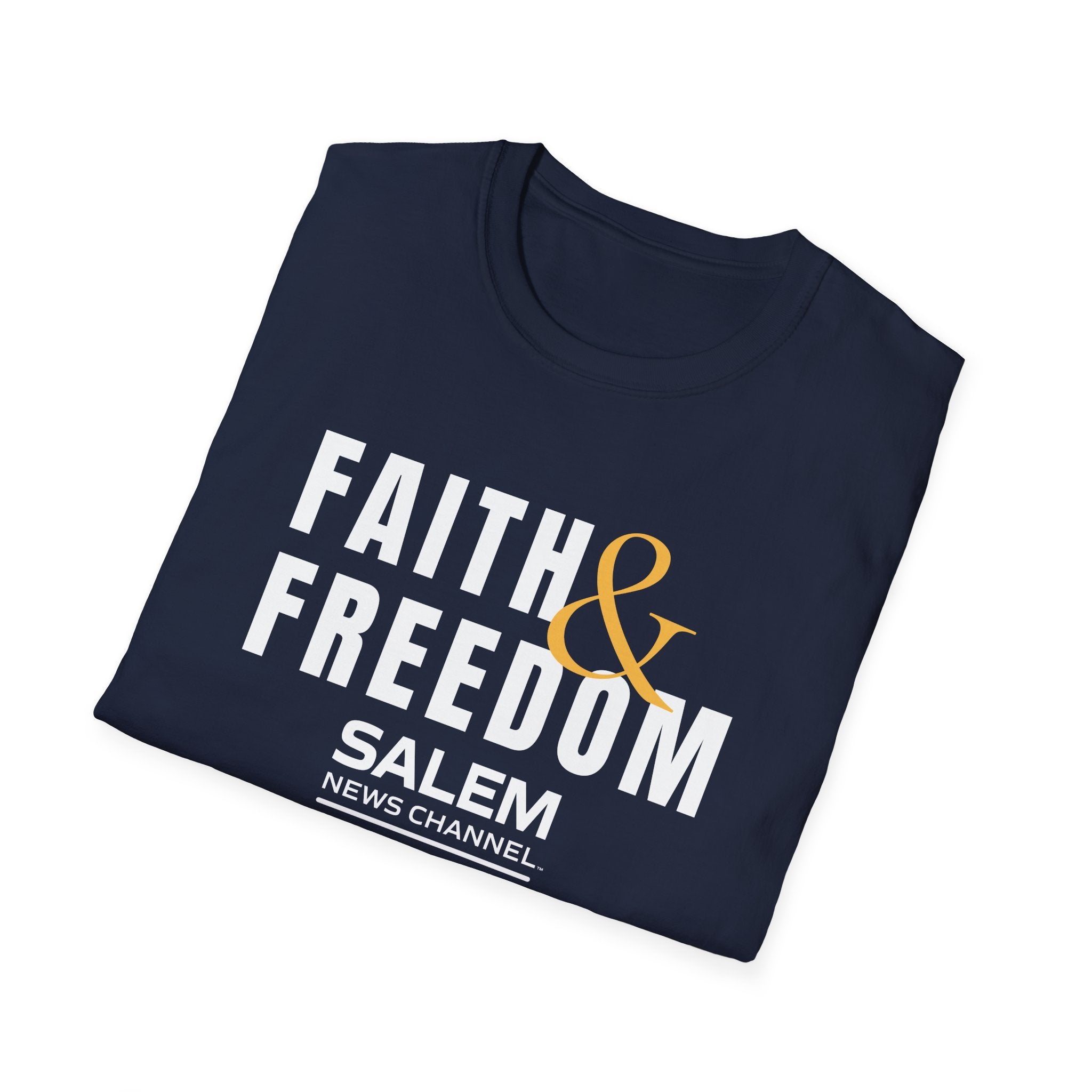 Salem News Channel - Faith & Freedom (Gold and White) T-Shirts