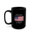America Is Back Cursive Black Mug 15oz