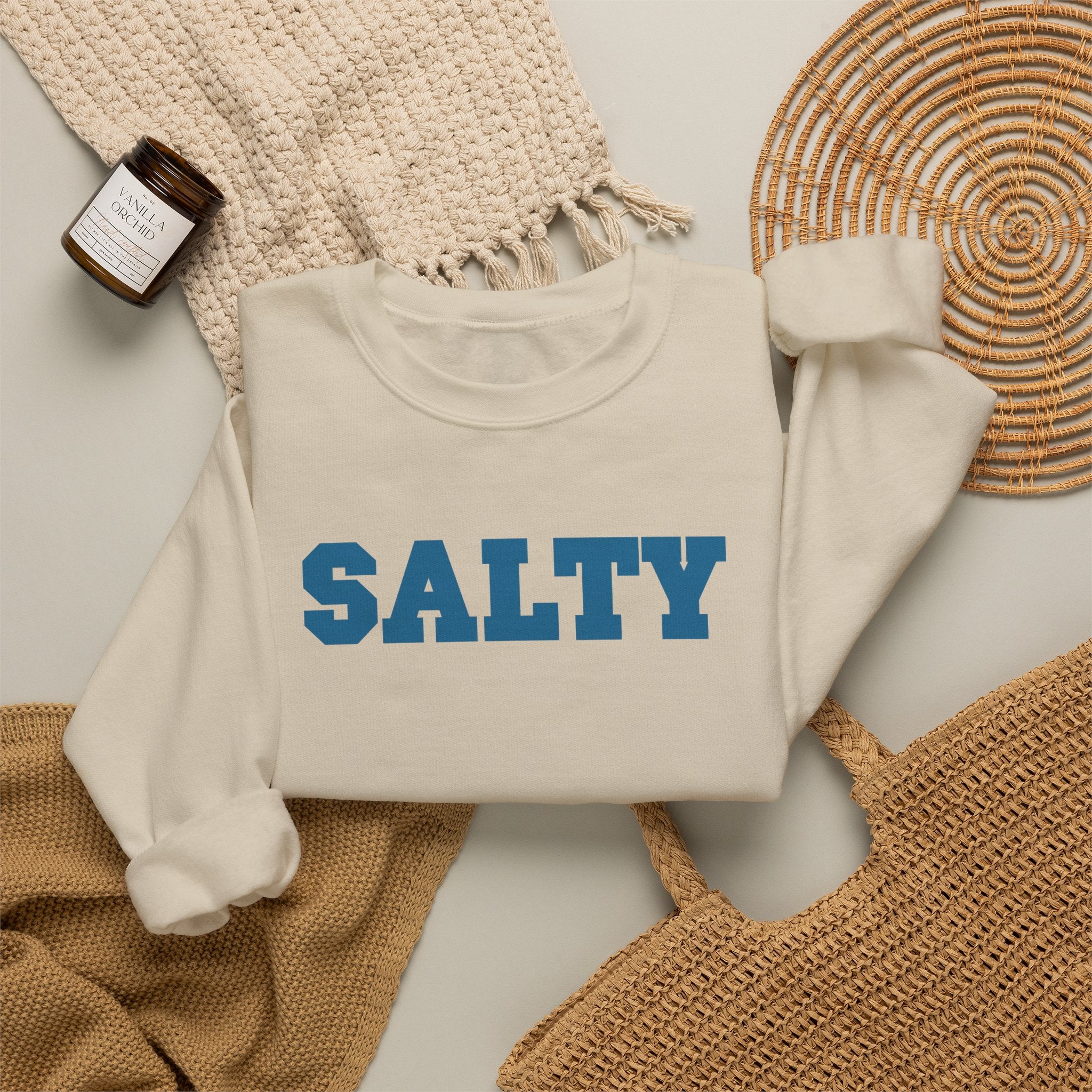 Hey Salty Lady Crewneck Sweatshirt - Design #3
