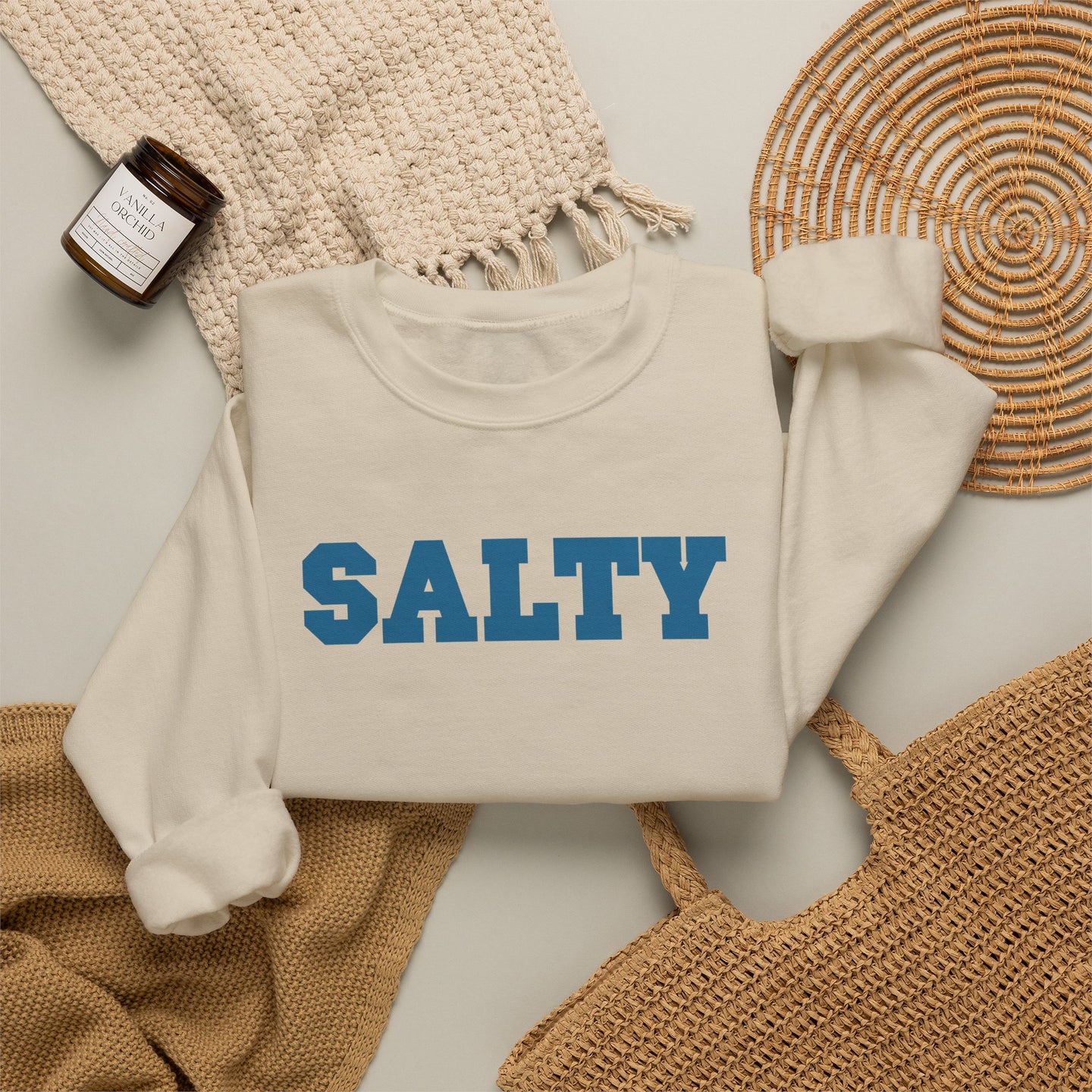 Hey Salty Lady Crewneck Sweatshirt - Design #3