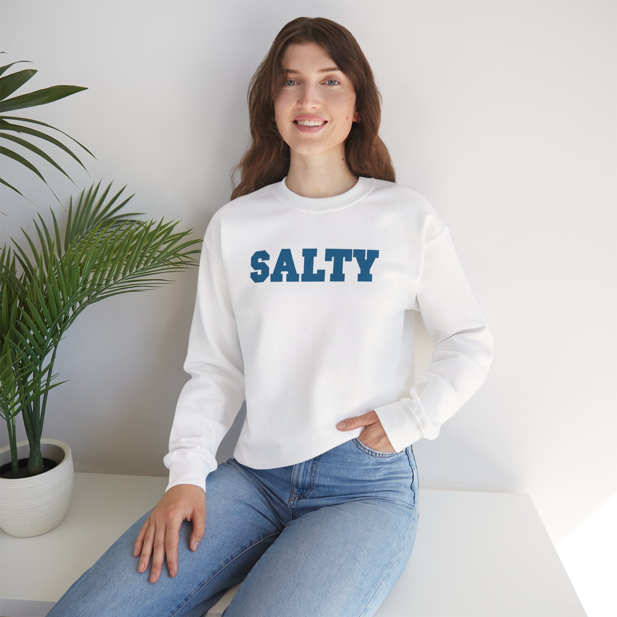 Hey Salty Lady Crewneck Sweatshirt - Design #3