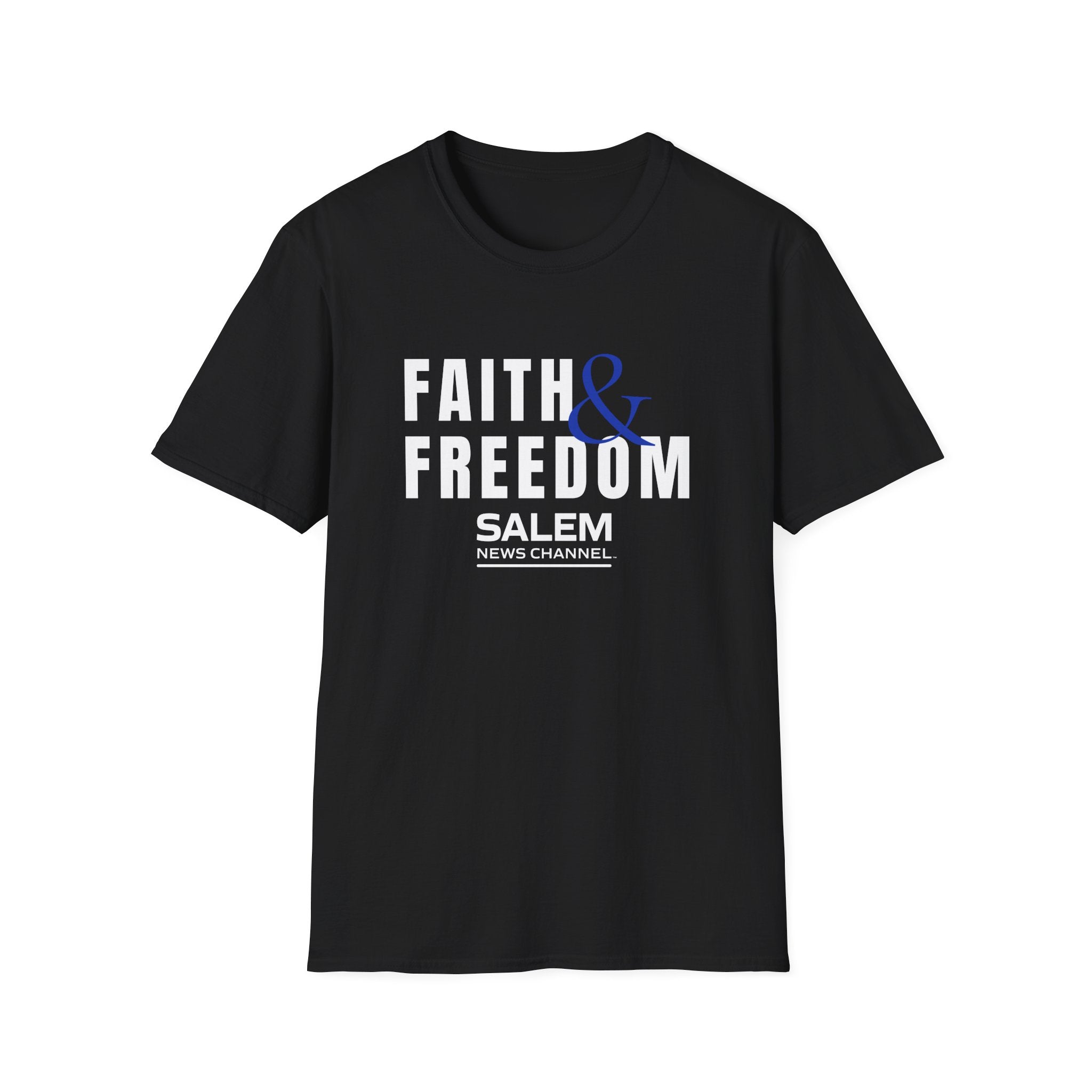 Salem News Channel - Faith & Freedom (White and Blue) T-Shirts
