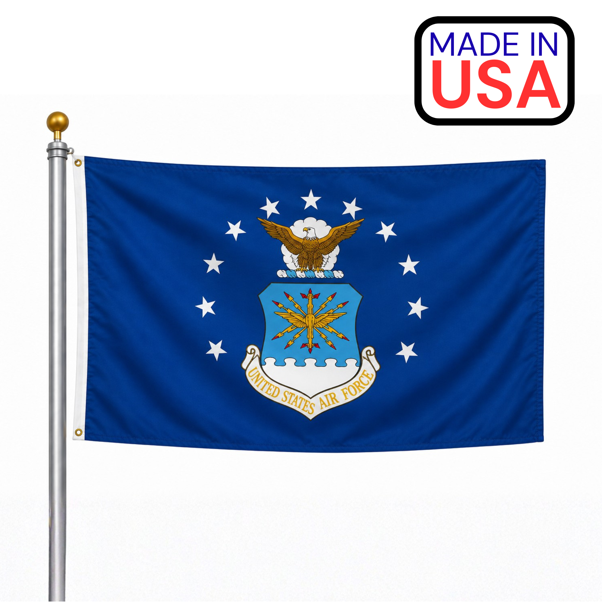 US Air Force Flag / Outdoor Nylon / Made In USA