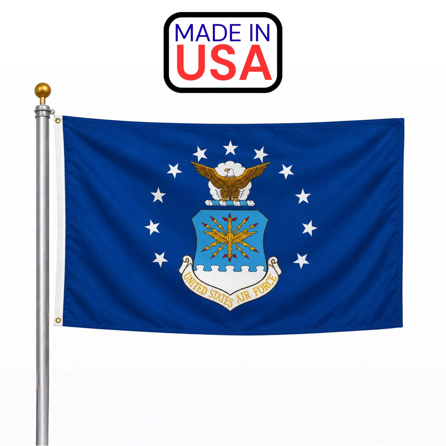 US Air Force Flag / Outdoor Nylon / Made In USA