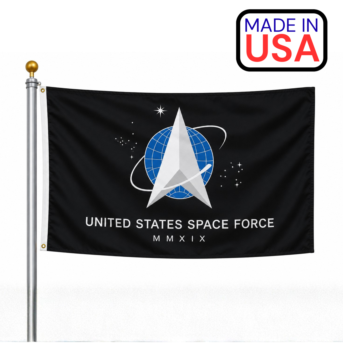 US Space Force Flag / Outdoor Nylon / Made In USA
