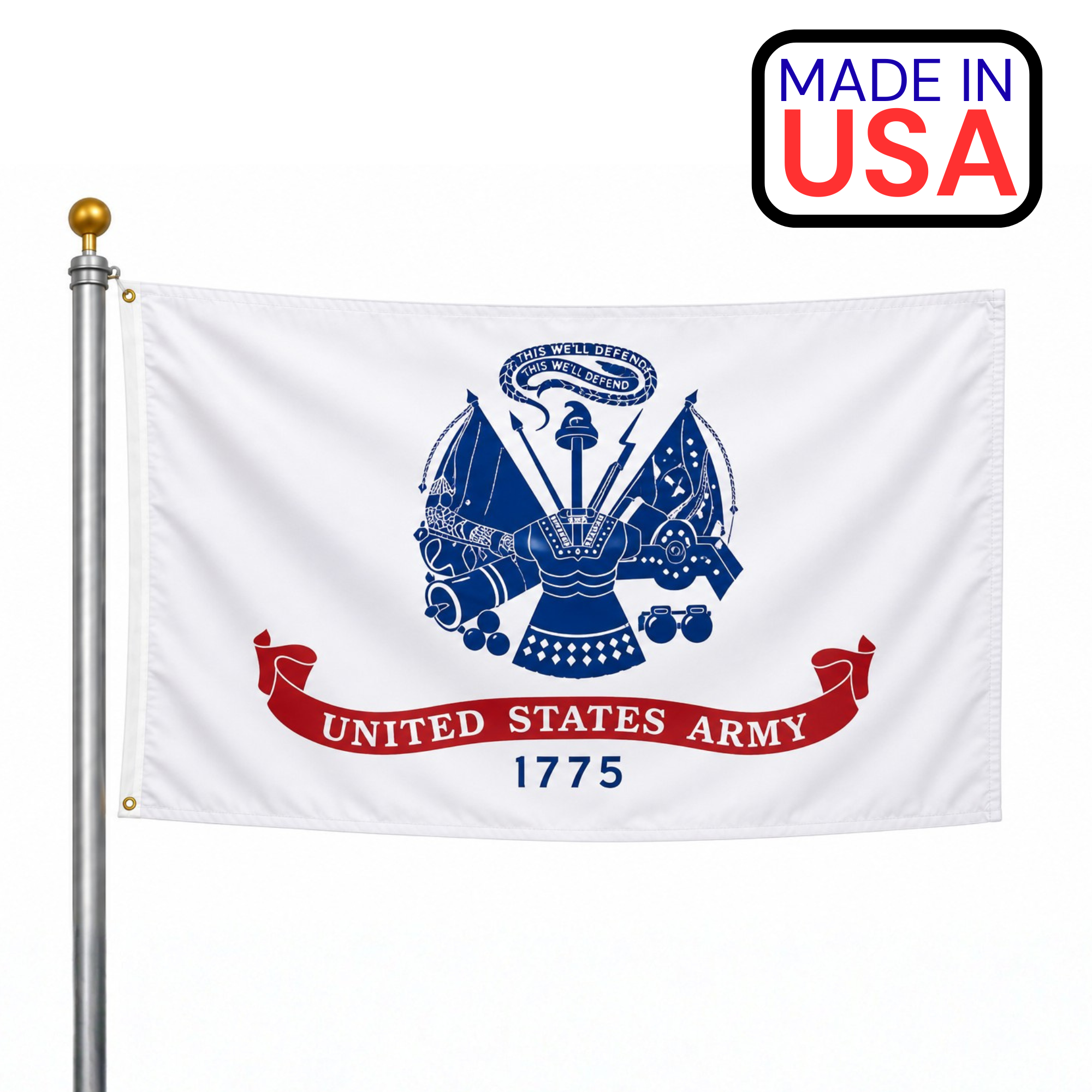 US Army Flag / Outdoor Nylon / Made In USA